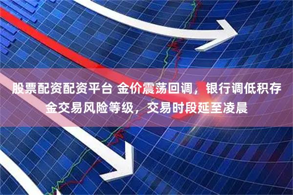 股票配资配资平台 金价震荡回调，银行调低积存金交易风险等级，交易时段延至凌晨